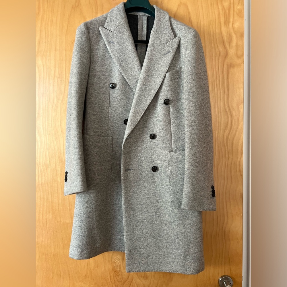 Men’s Suit Supply Double-Breasted Wool Coat